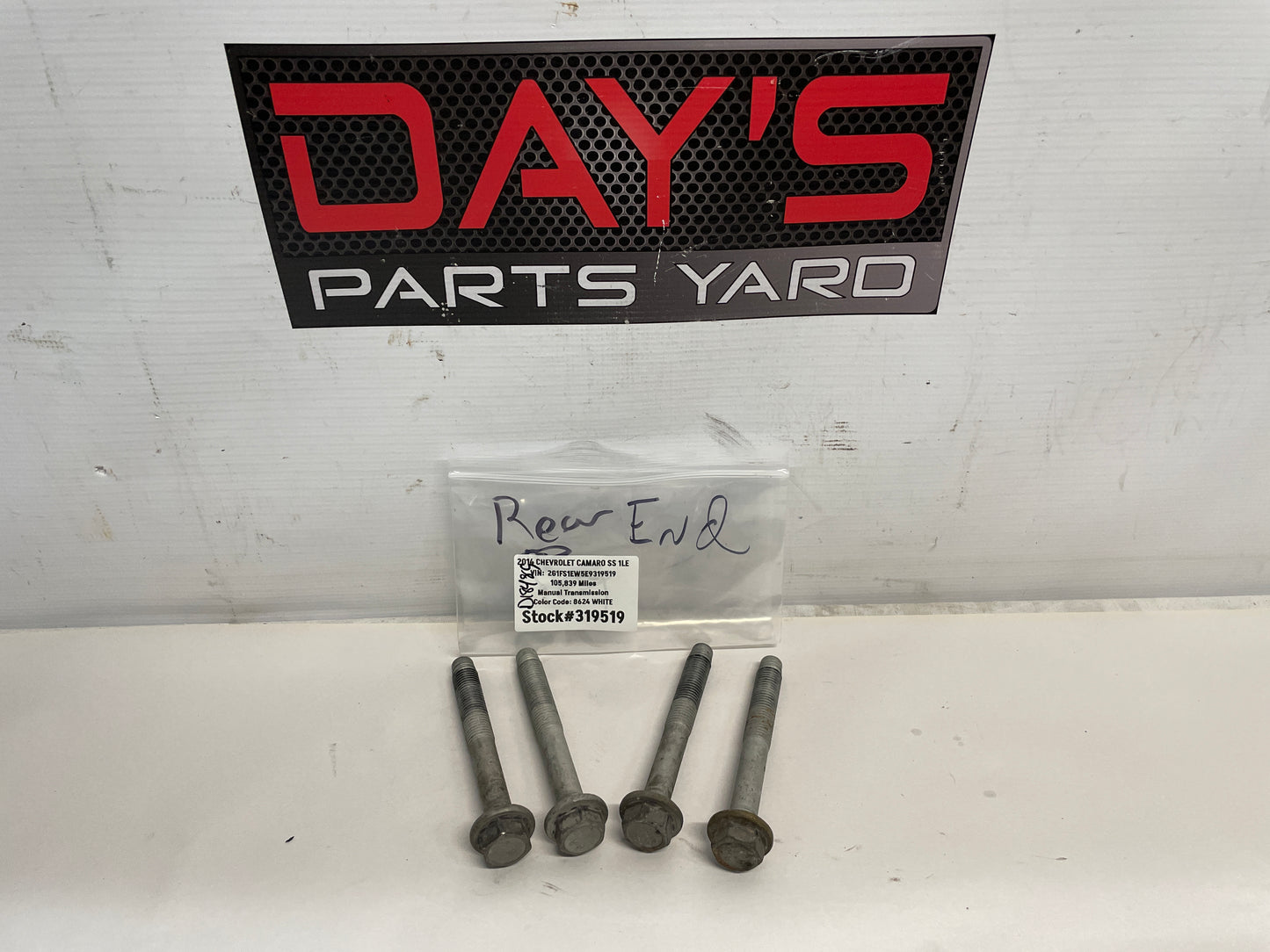 2014 Chevy Camaro SS 1LE Rear Cradle K Member Bolts Hardware OEM - Day's Parts Yard