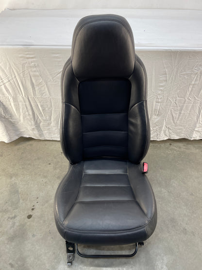 2008 Chevy C6 Corvette Seats Black Leather OEM