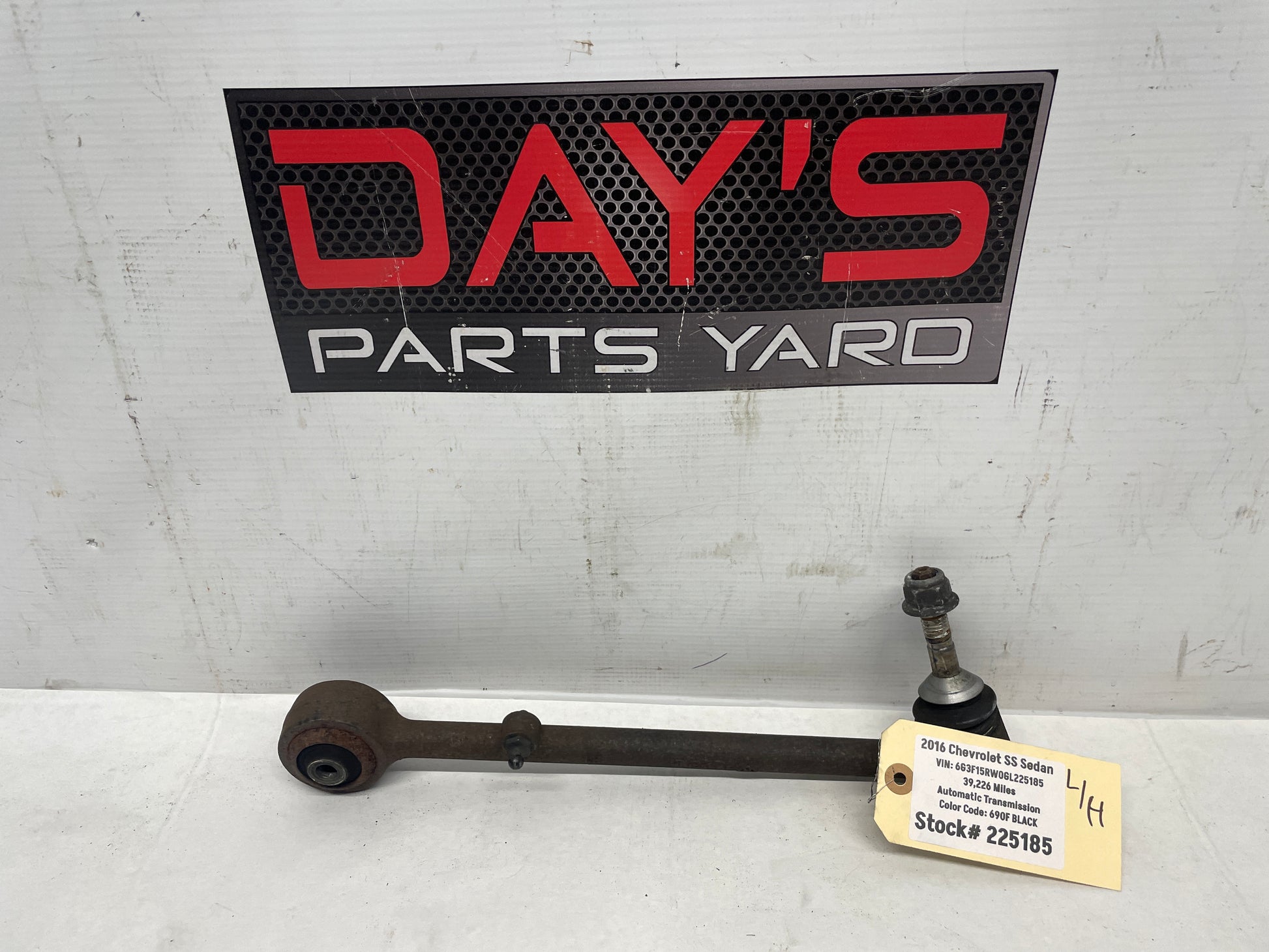 2016 Chevy SS Sedan LH Driver Front Suspension Lower Rearward Control Arm OEM - Day's Parts Yard