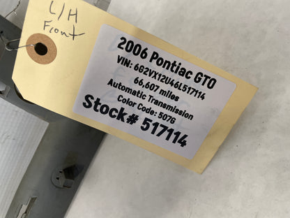 2006 Pontiac GTO LH Driver Front Bumper Fender Brackets Guide OEM
