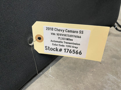 2018 Chevy Camaro SS Headliner Head Liner Ebony Black Trim Panel OEM - Day's Parts Yard