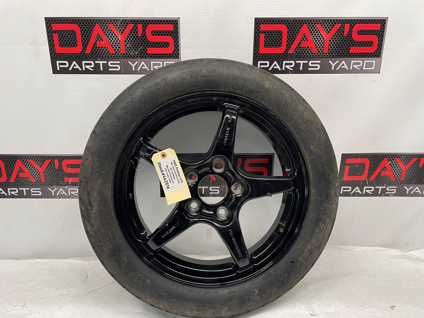 2005 Pontiac GTO Compact Spare Wheel & Tire OEM - Day's Parts Yard