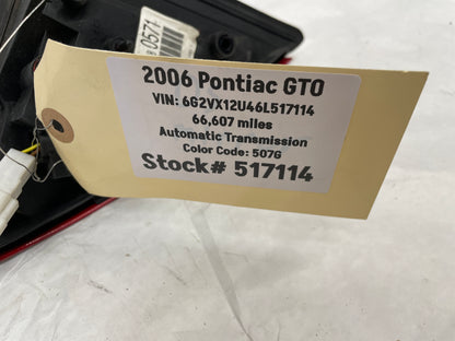 2006 Pontiac GTO LH Driver Exterior Out Side Mirror OEM