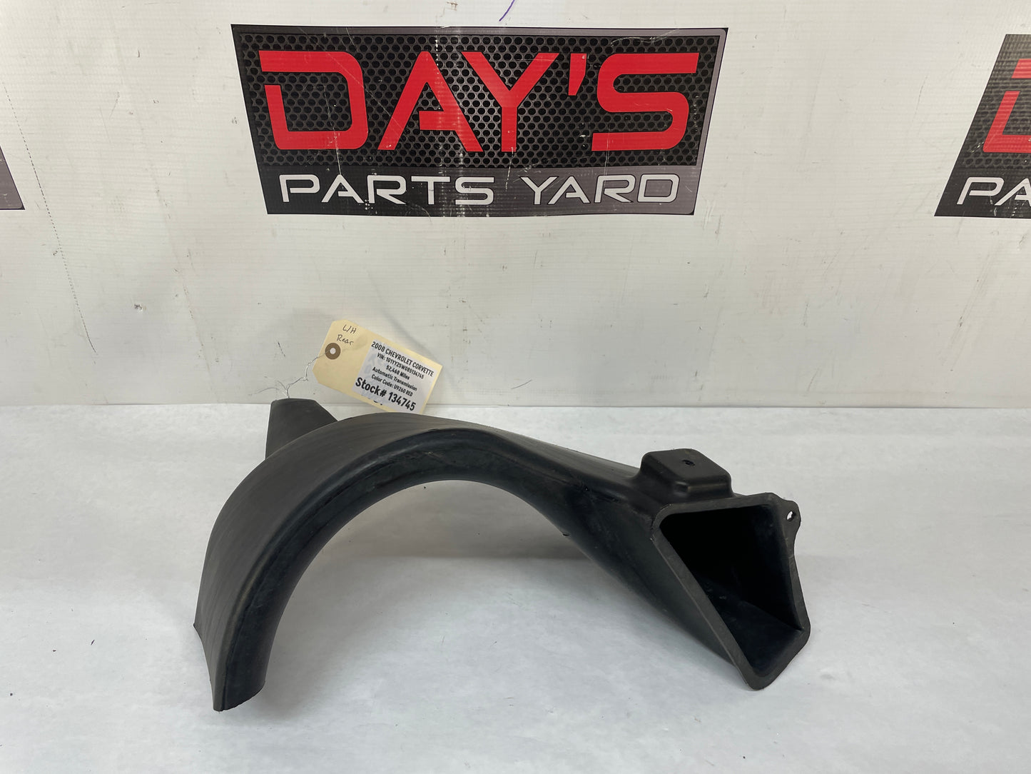 2008 Chevy C6 Corvette LH Driver Rear Brake Cooling Duct OEM