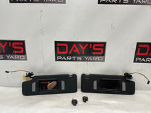 2018 Chevy Camaro SS RH & LH Sun Visors Sunvisors Sun Shades w/ Clips OEM - Day's Parts Yard
