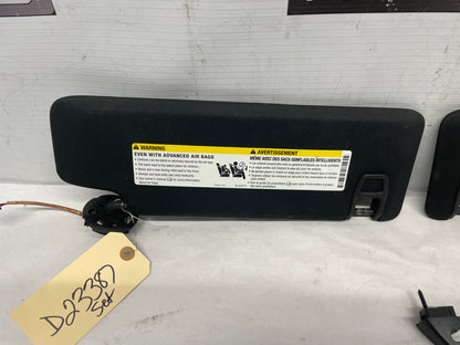 2018 Chevy Camaro SS RH & LH Sun Visors Sunvisors Sun Shades w/ Clips OEM - Day's Parts Yard