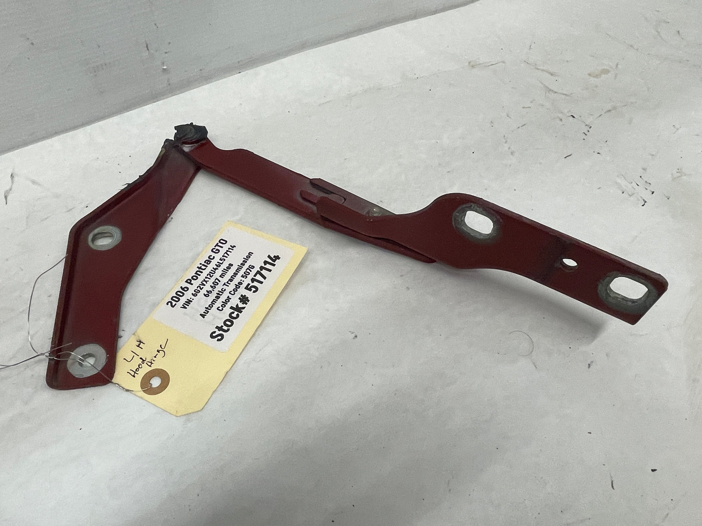 2006 Pontiac GTO RH & LH Hood Hinges Set OEM