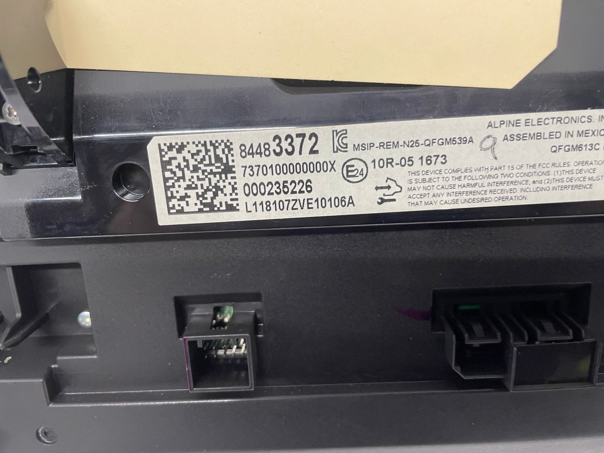 2018 Chevy Camaro SS Navigation Radio Touch Screen OEM - Day's Parts Yard