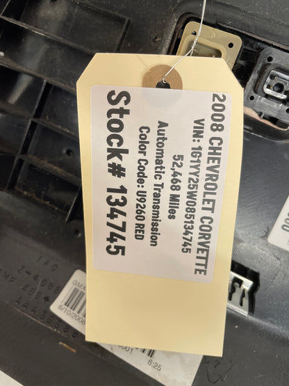 2008 Chevy C6 Corvette LH Lower Dash Knee Bolster Trim Panel OEM