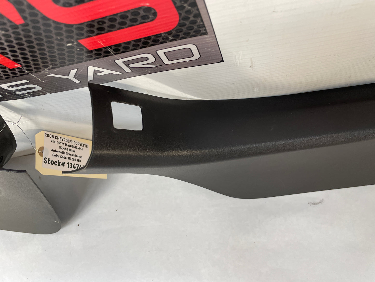 2008 Chevy C6 Corvette RH & LH Interior Lower B Lock Pillar Trim Molding OEM