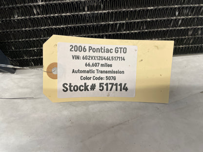 2006 Pontiac GTO AC Air Conditioner Conditioning Condenser OEM