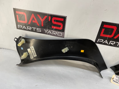 2008 Chevy C6 Corvette RH & LH Interior Lower B Lock Pillar Trim Molding OEM
