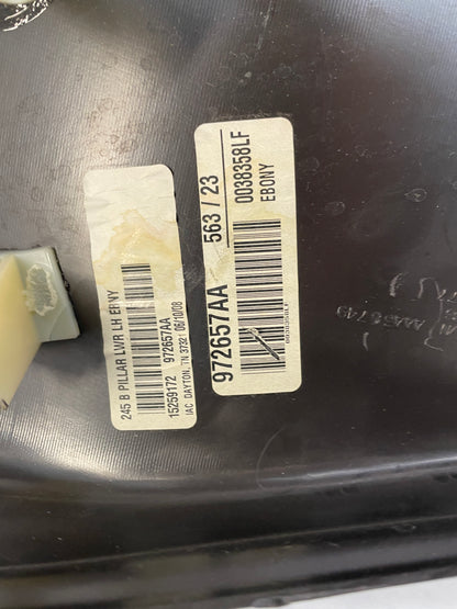 2008 Chevy C6 Corvette RH & LH Interior Lower B Lock Pillar Trim Molding OEM