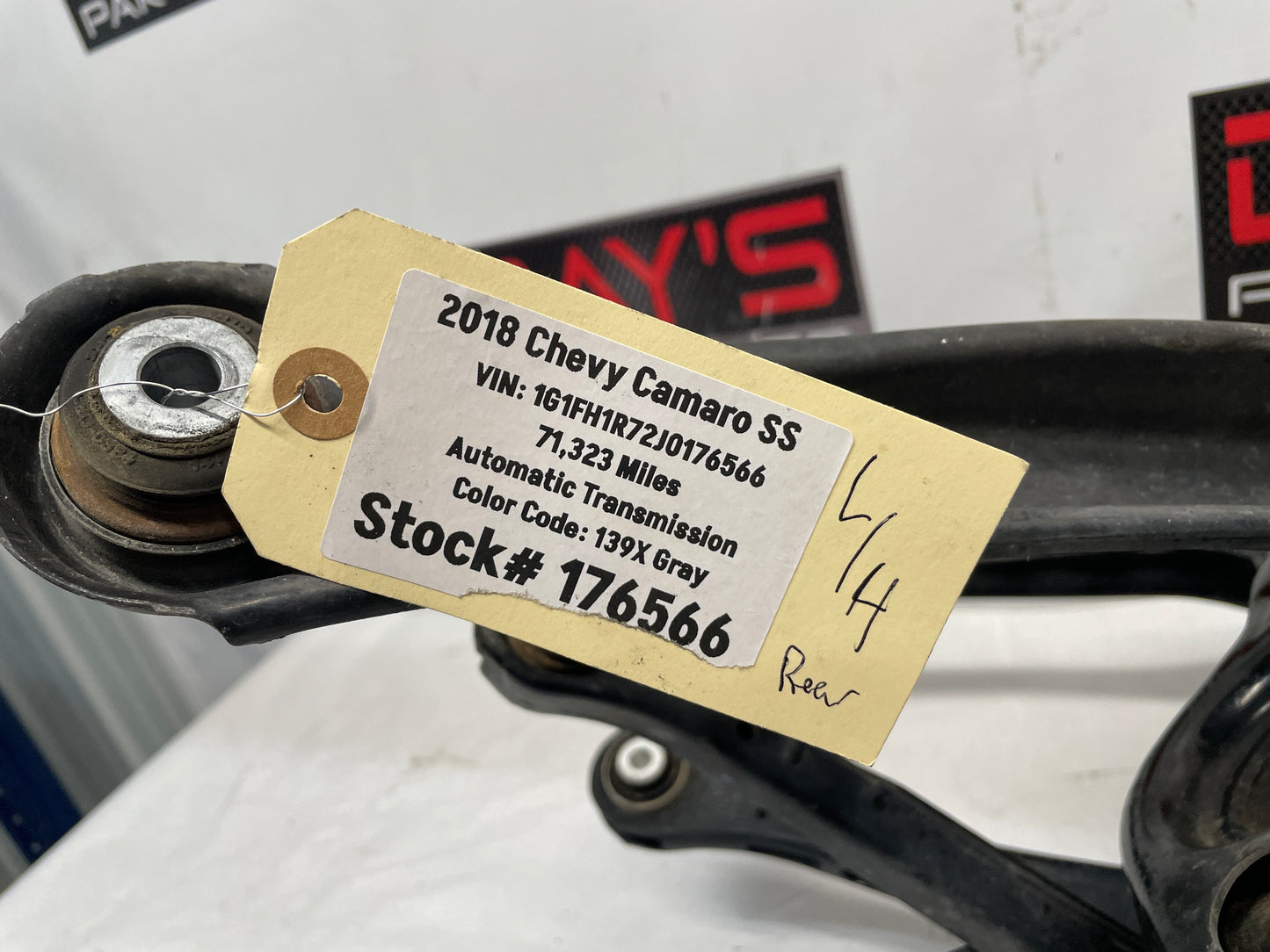 2018 Chevy Camaro SS Driver Rear Suspension Spindle Knuckle OEM - Day's Parts Yard