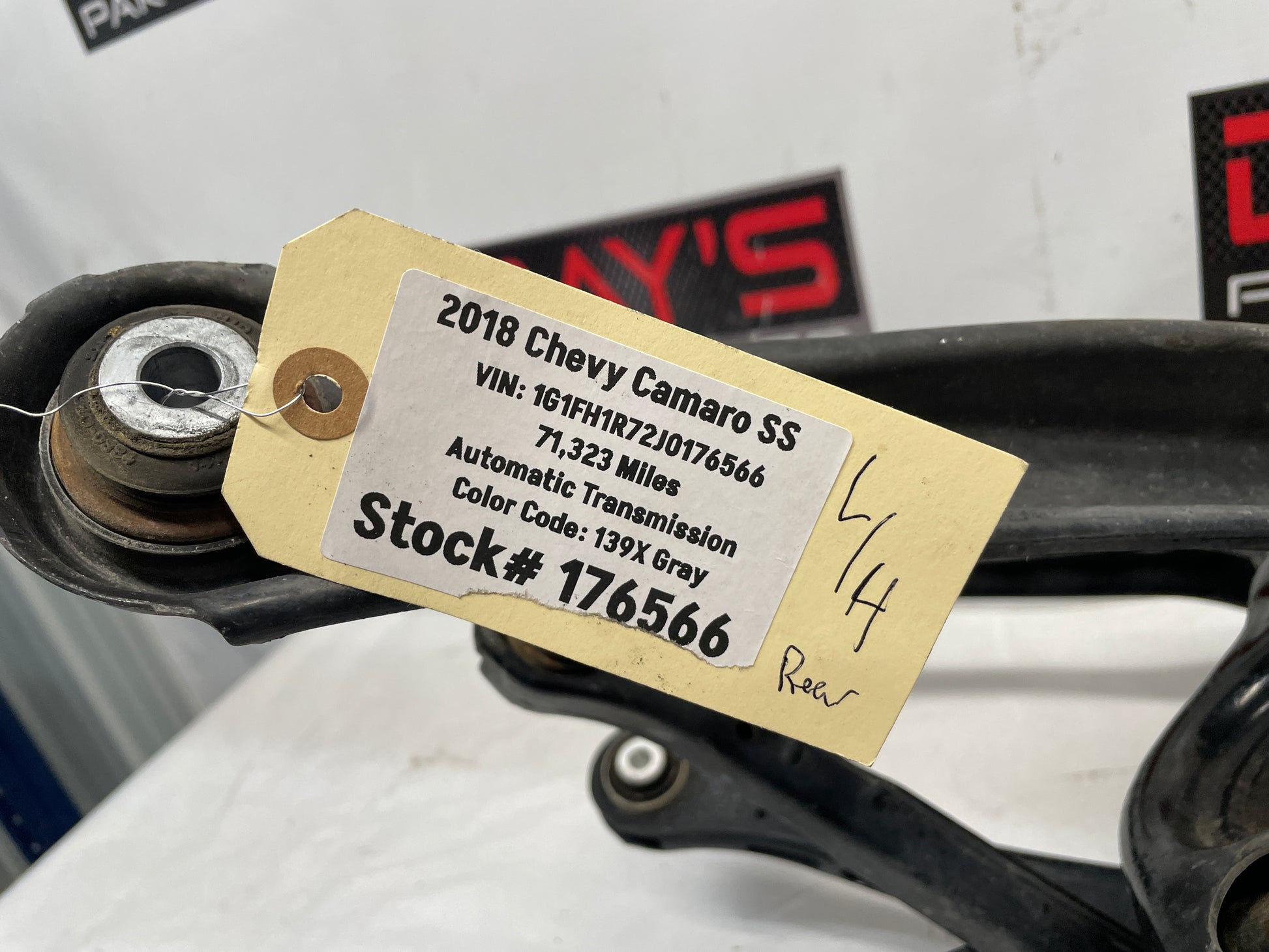 2018 Chevy Camaro SS Driver Rear Suspension Spindle Knuckle OEM - Day's Parts Yard