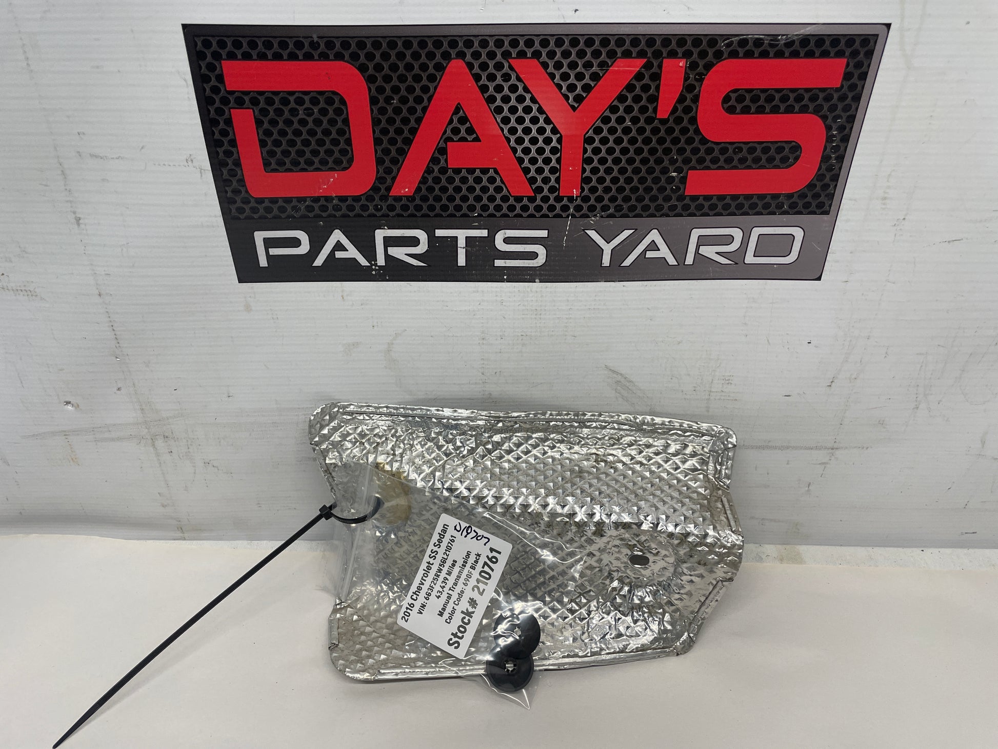 2016 Chevy SS Sedan Engine Motor Starter Heat Shield OEM - Day's Parts Yard