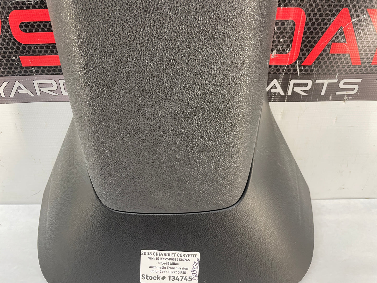 2008 Chevy C6 Corvette Center Console Arm Rest Assembly OEM