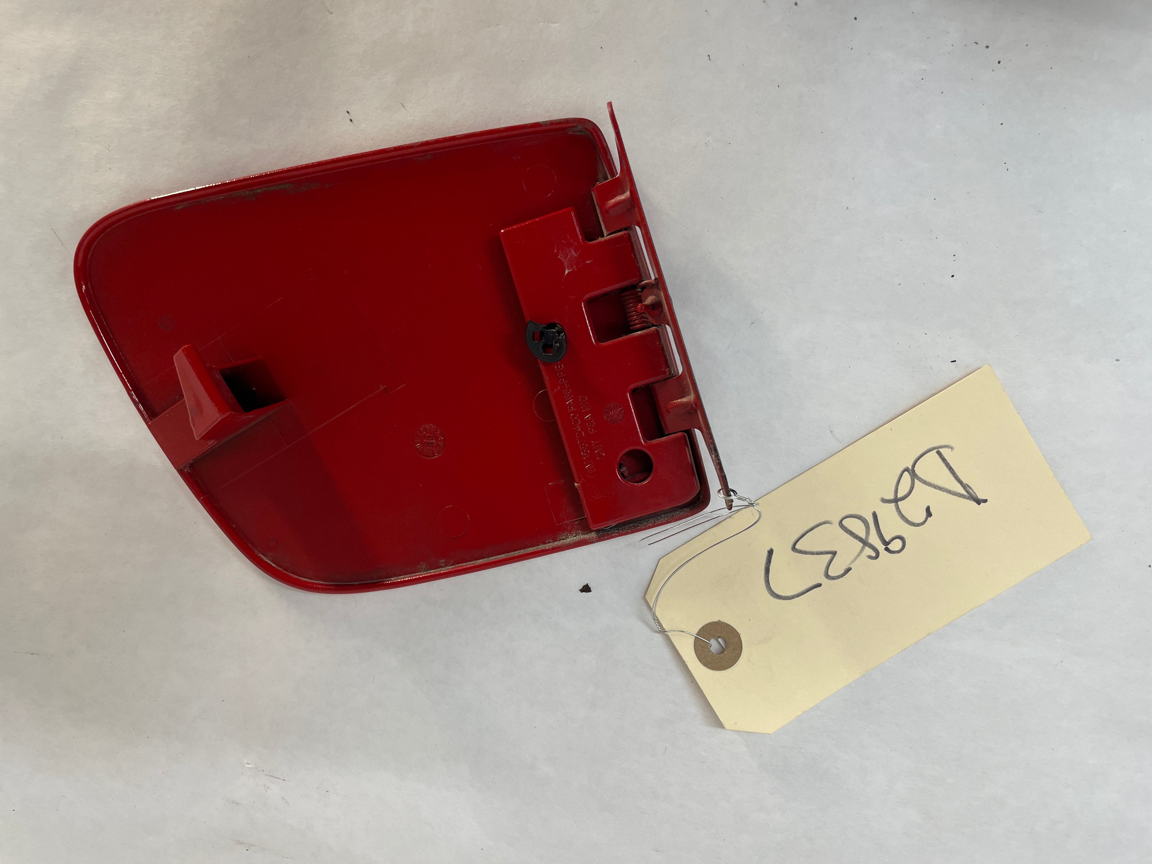2008 Chevy C6 Corvette Gas Fuel Tank Filler Door Lid Cover Red OEM