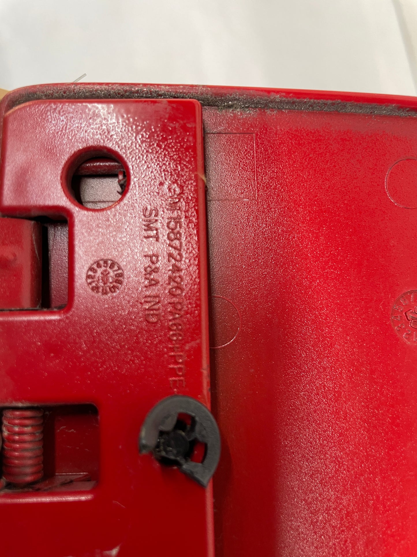 2008 Chevy C6 Corvette Gas Fuel Tank Filler Door Lid Cover Red OEM