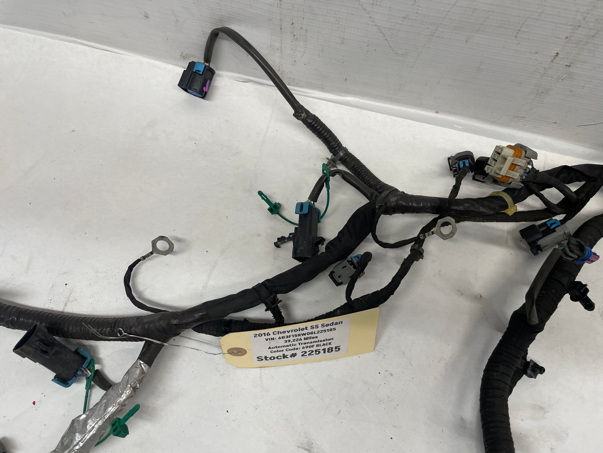 2016 Chevy SS Sedan Engine Motor Automatic Transmission Wire Wiring Harness OEM - Day's Parts Yard