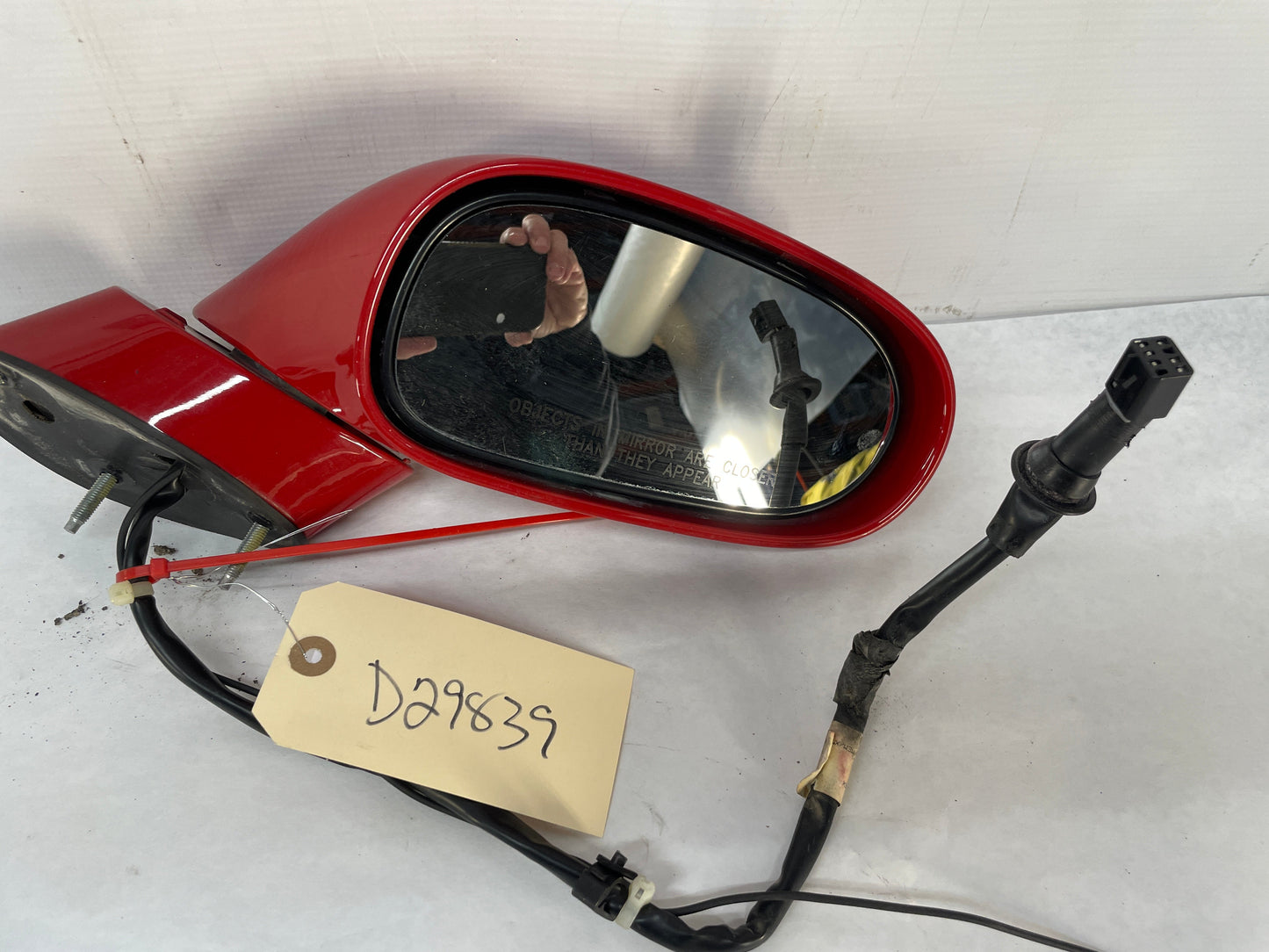 2008 Chevy C6 Corvette RH Passenger Exterior Outside Mirror Red Light Sensitive OEM
