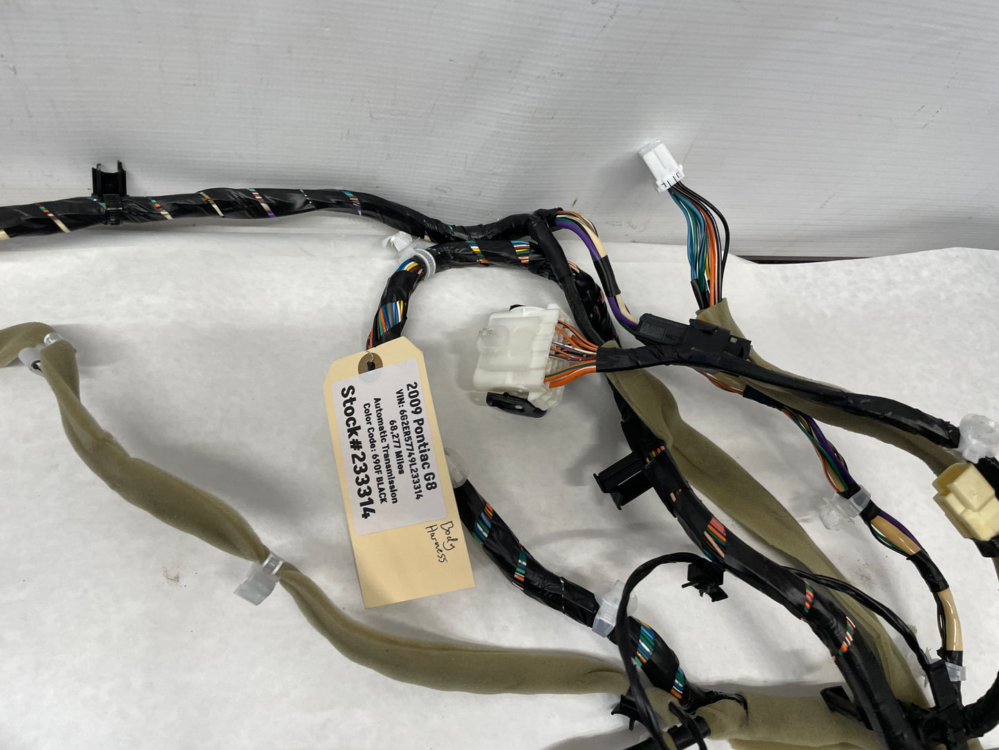 2009 Pontiac G8 Body Wire Wiring Harness OEM - Day's Parts Yard