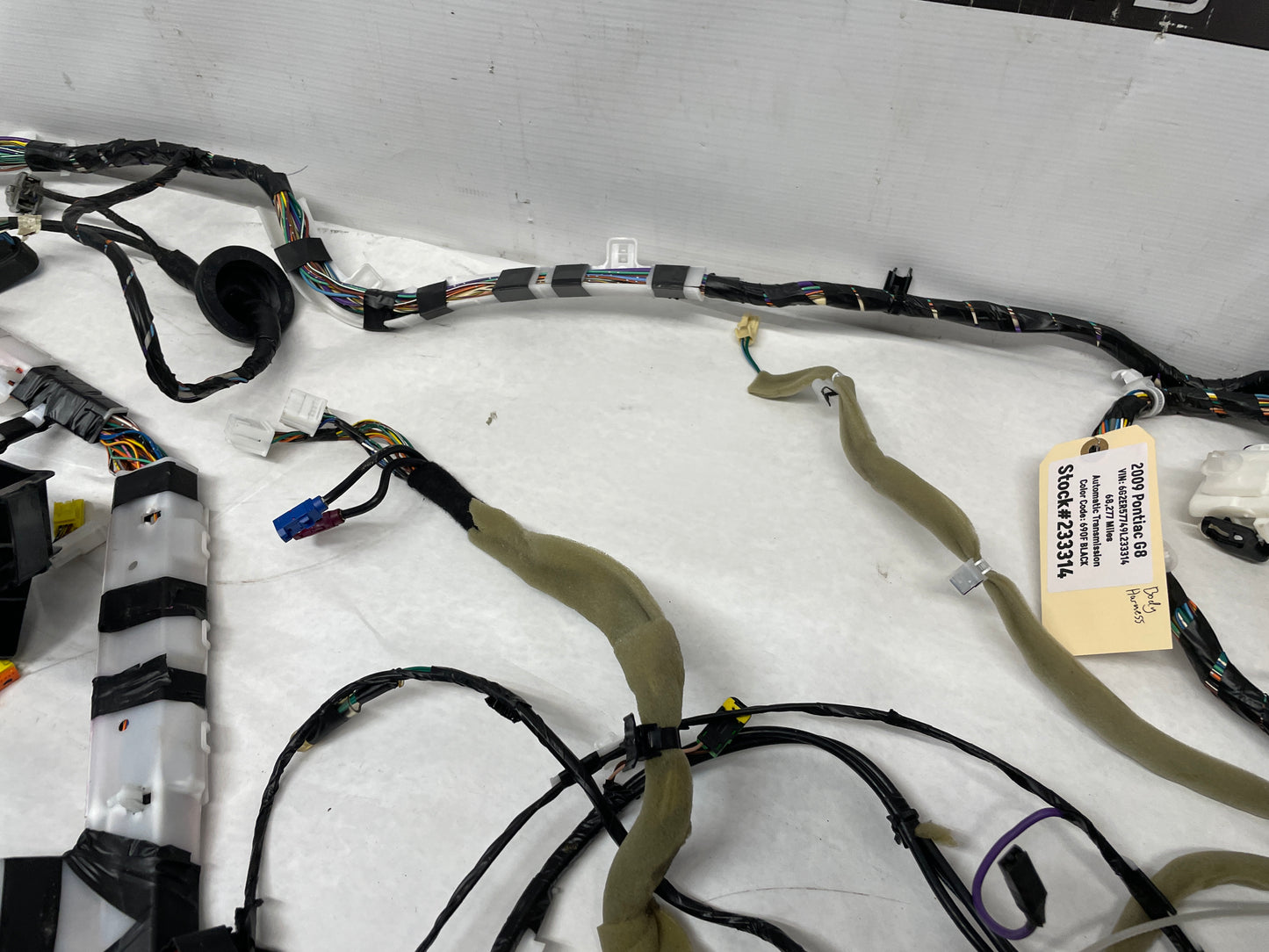 2009 Pontiac G8 Body Wire Wiring Harness OEM - Day's Parts Yard
