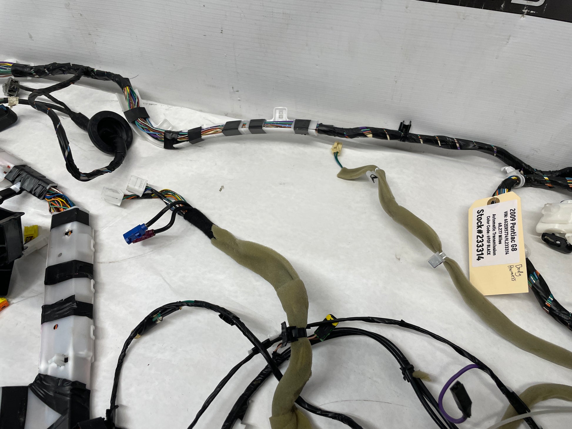 2009 Pontiac G8 Body Wire Wiring Harness OEM - Day's Parts Yard