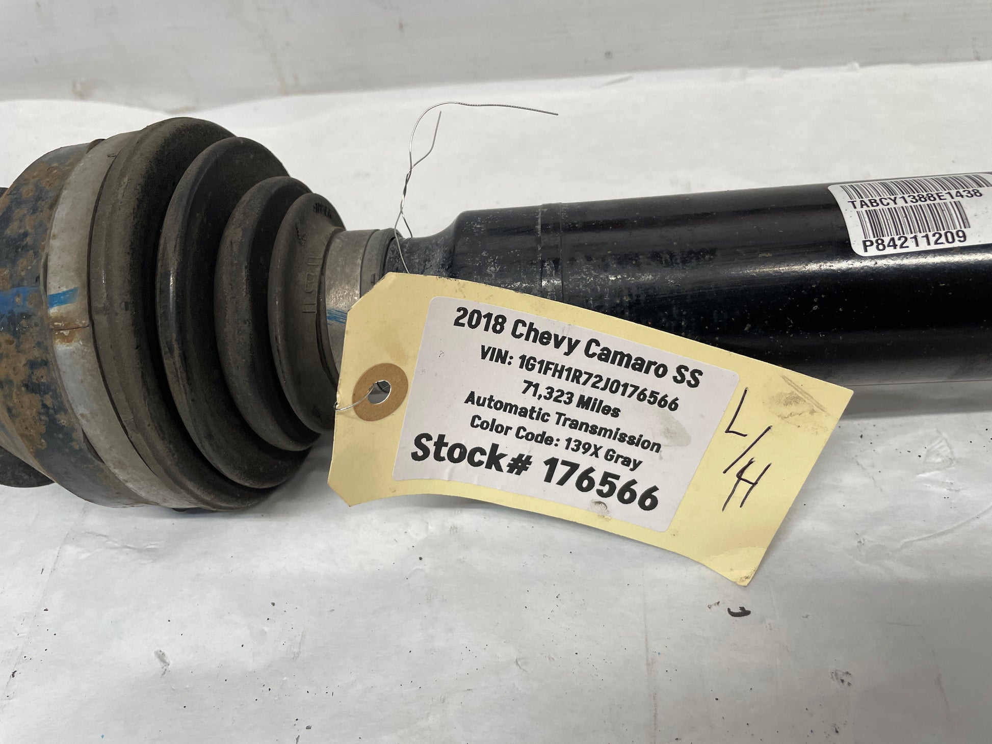 2018 Chevy Camaro SS LH Driver Rear CV Axle Half Shaft OEM - Day's Parts Yard