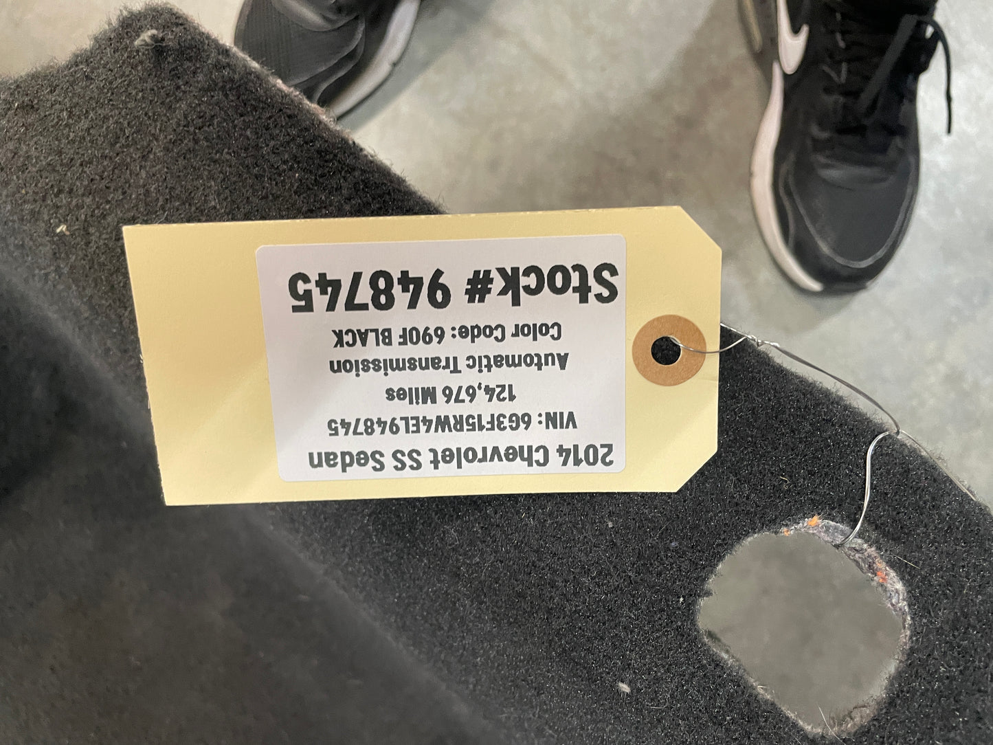 2014 Chevy SS Sedan Complete Floor Panel Carpet OEM