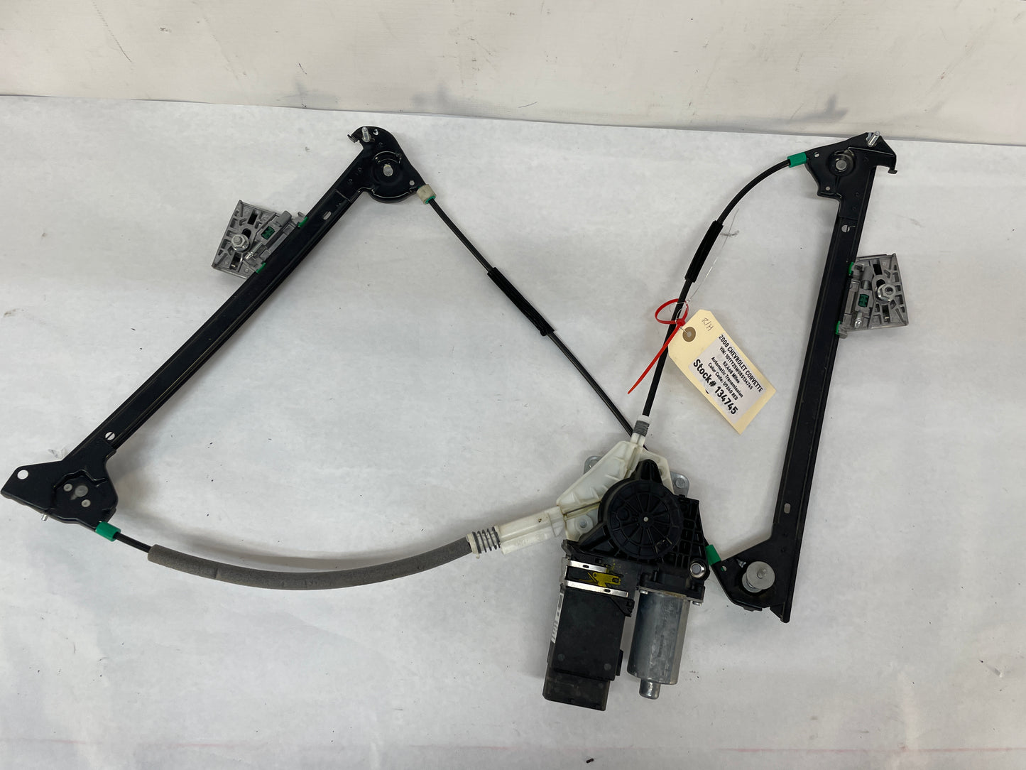 2008 Chevy C6 Corvette RH Passenger Front Window Regulator w/ Motor OEM