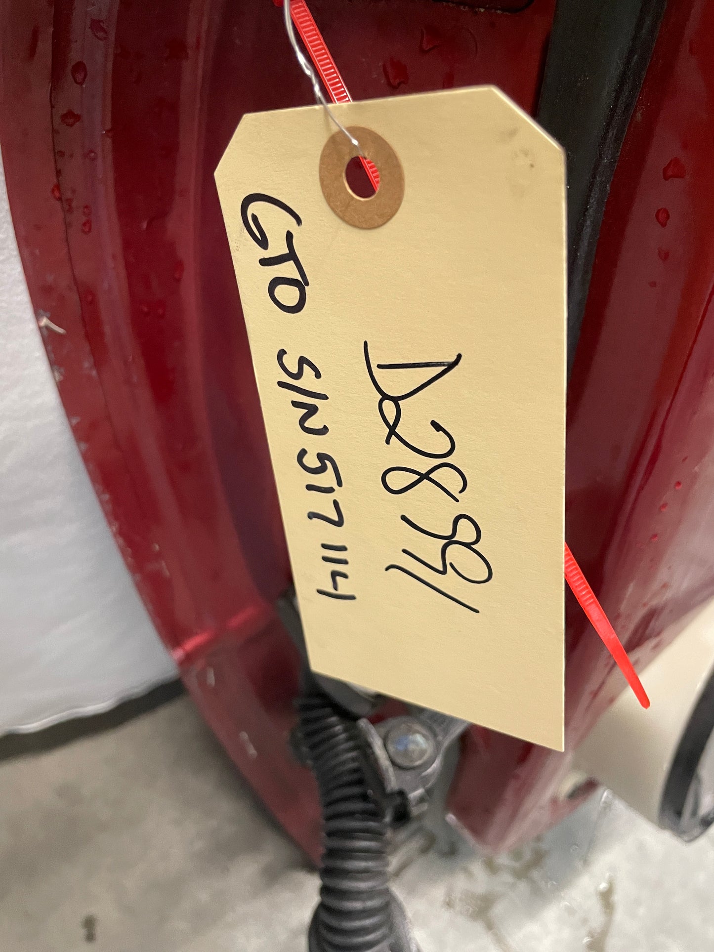 2006 Pontiac GTO RH Passenger Front Exterior Door Red OEM