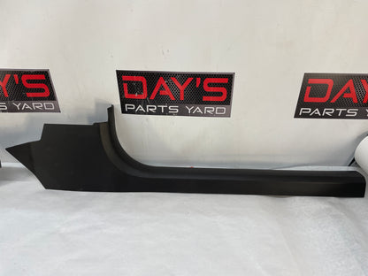 2008 Chevy C6 Corvette RH & LH Interior Carpet Retainer Sill Scuff Trim Cover Kick Panel OEM