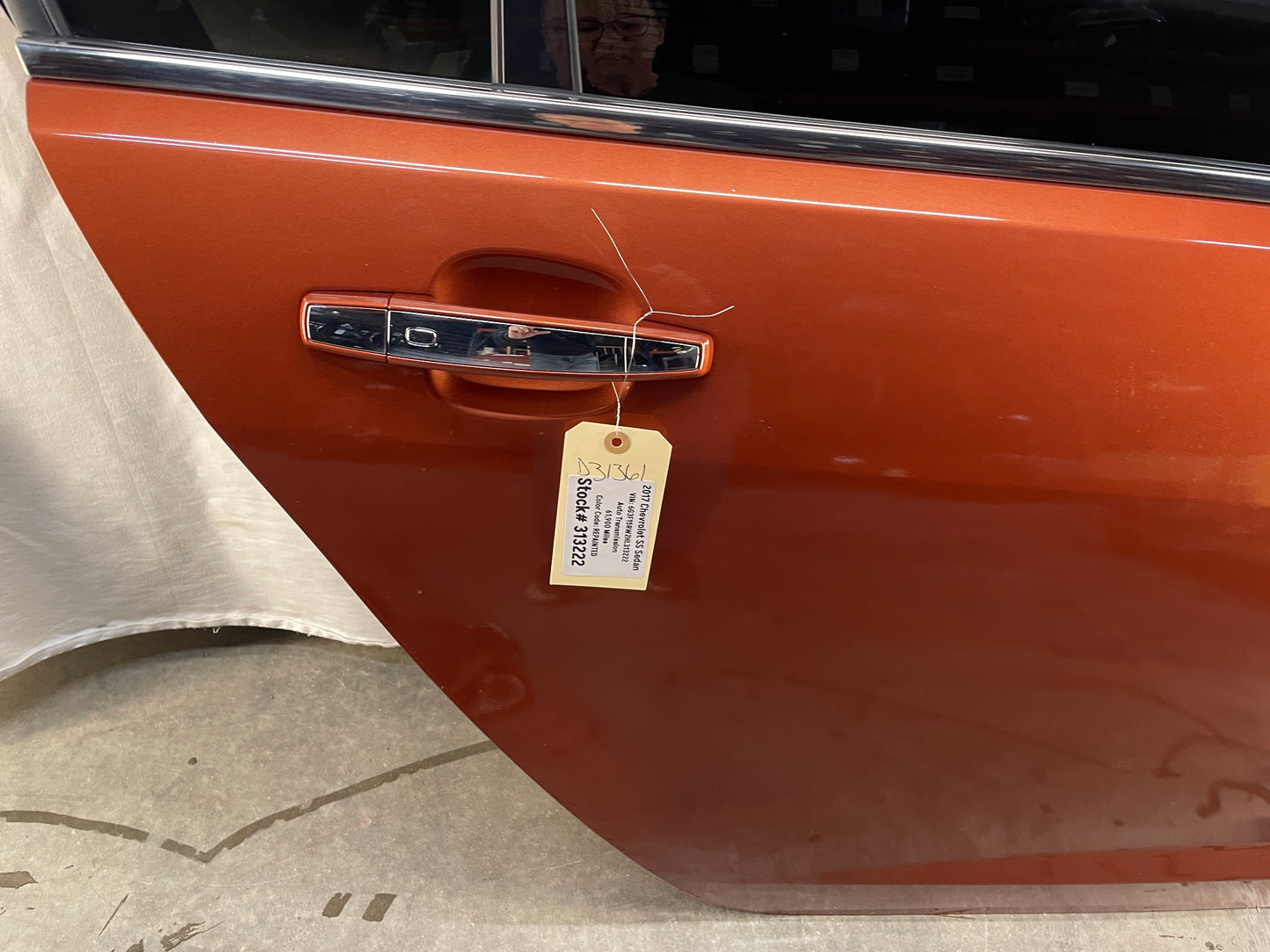 2017 Chevy SS Sedan RH Passenger Rear Exterior Door Complete OEM - Day's Parts Yard