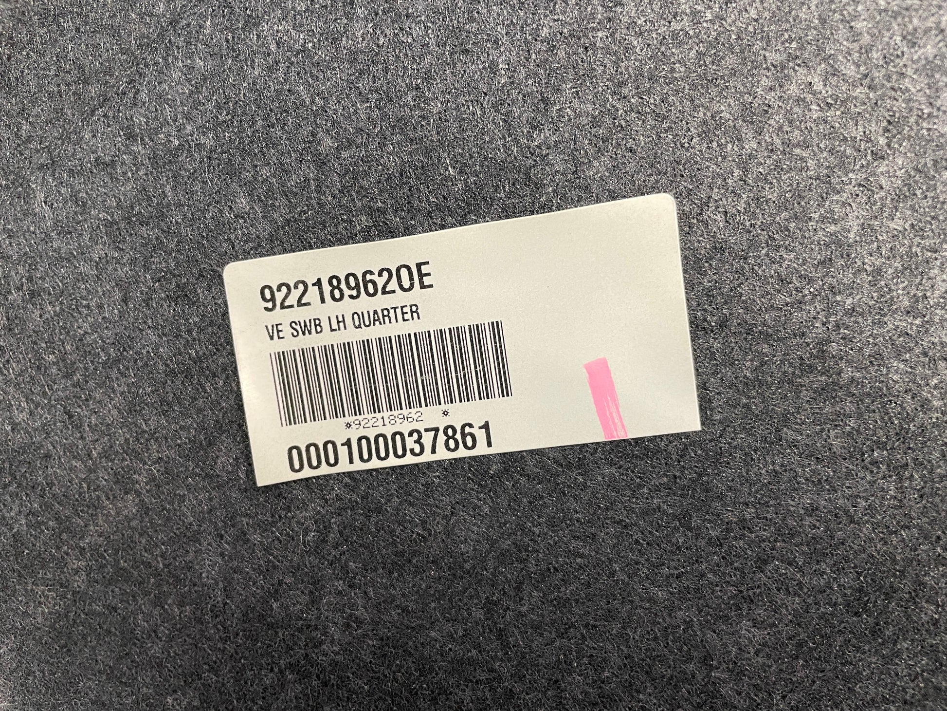 2009 Pontiac G8 GT LH Driver Quarter Liner Truck Cargo Felt Carpet OEM - Day's Parts Yard