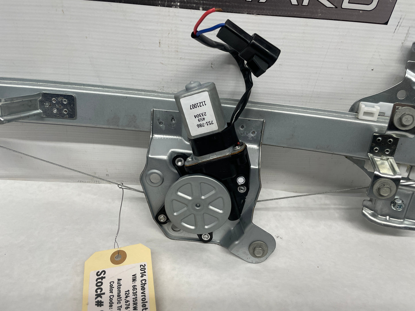 2014 Chevy SS Sedan LH Driver Rear Window Regulator Motor