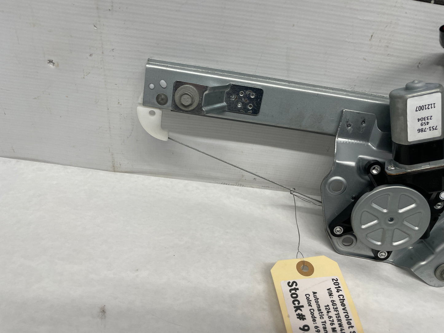 2014 Chevy SS Sedan LH Driver Rear Window Regulator Motor