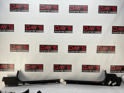 2008 Chevy C6 Corvette RH & LH Interior Carpet Retainer Sill Scuff Trim Cover Kick Panel OEM