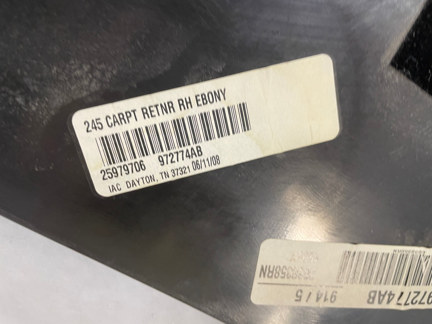 2008 Chevy C6 Corvette RH & LH Interior Carpet Retainer Sill Scuff Trim Cover Kick Panel OEM