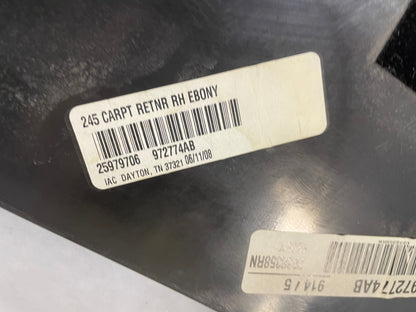 2008 Chevy C6 Corvette RH & LH Interior Carpet Retainer Sill Scuff Trim Cover Kick Panel OEM