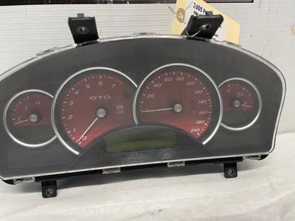 2005 Pontiac GTO Red Gauge Cluster Speedometer OEM - Day's Parts Yard
