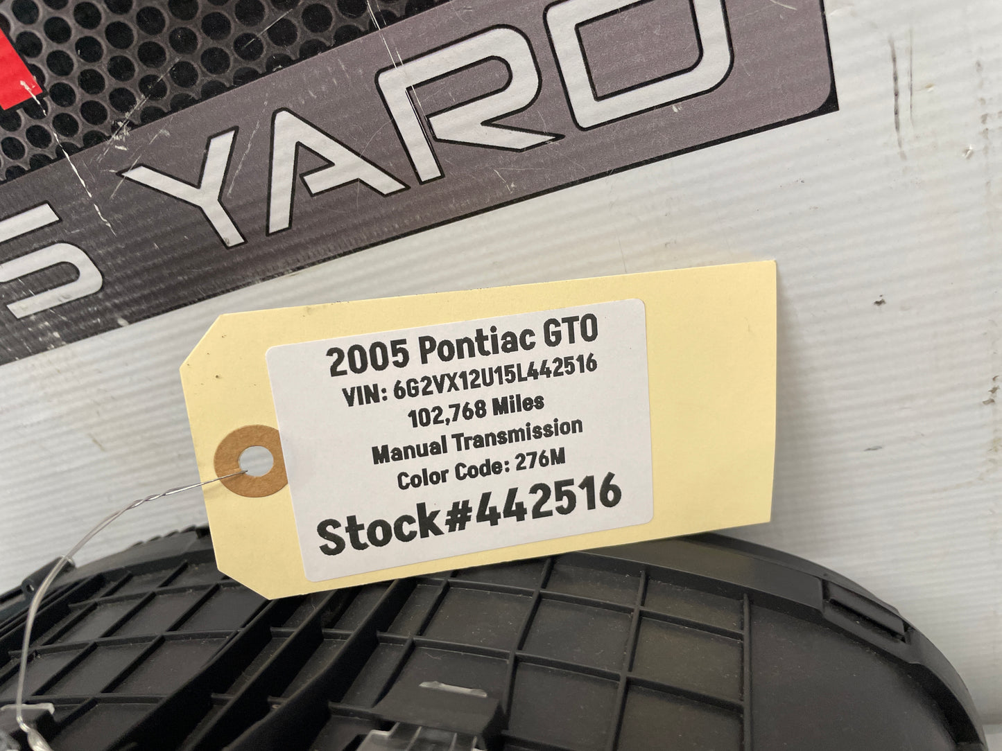 2005 Pontiac GTO Red Gauge Cluster Speedometer OEM - Day's Parts Yard