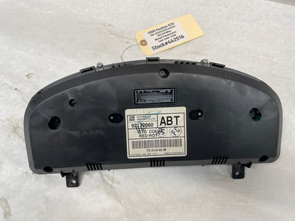 2005 Pontiac GTO Red Gauge Cluster Speedometer OEM - Day's Parts Yard
