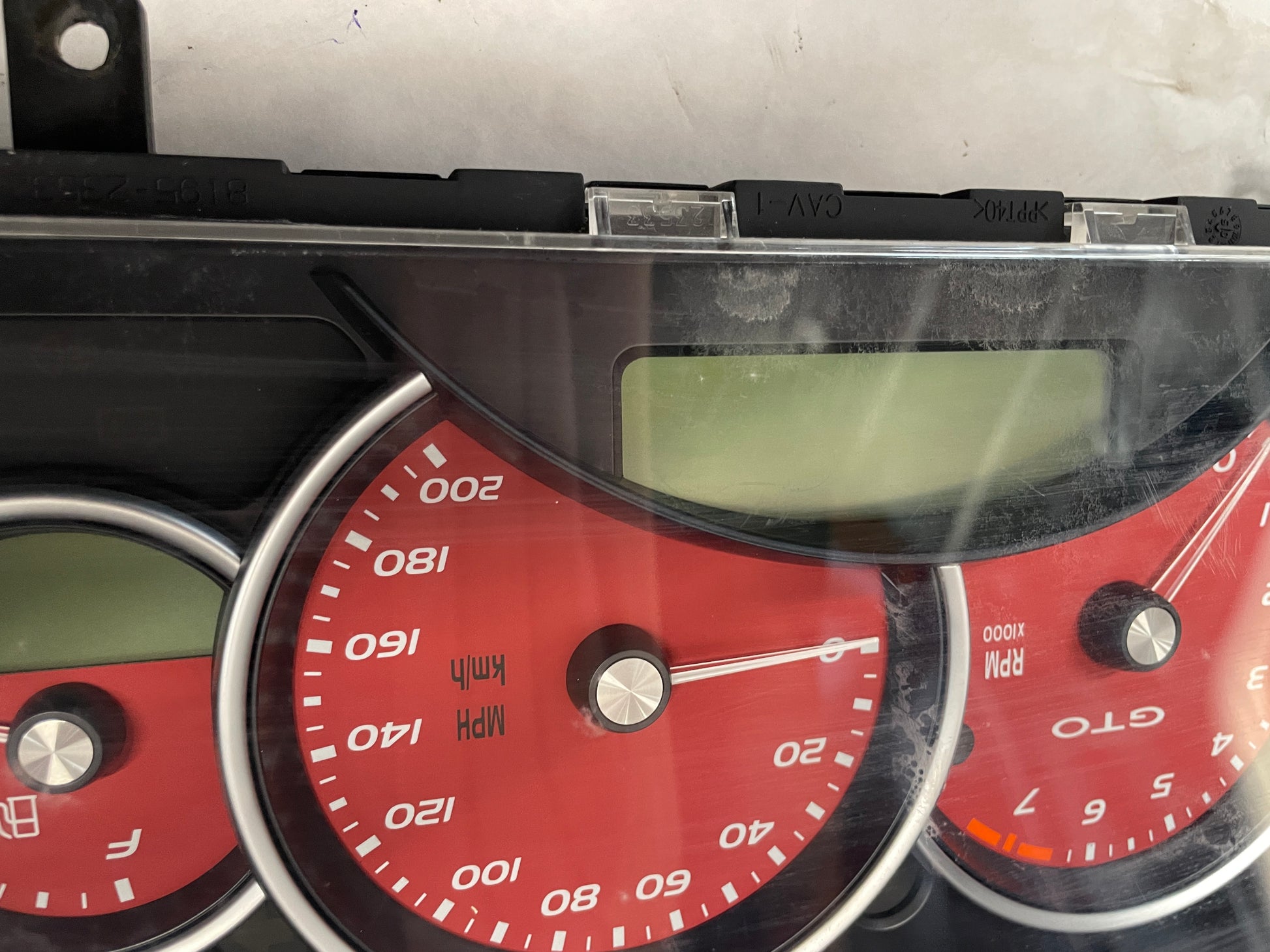 2005 Pontiac GTO Red Gauge Cluster Speedometer OEM - Day's Parts Yard