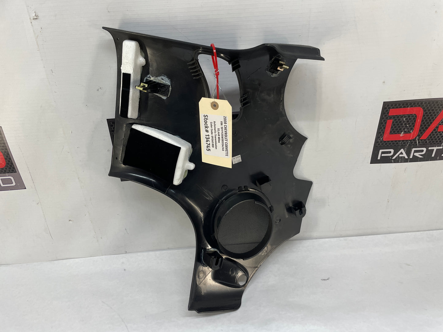 2008 Chevy C6 Corvette RH Passenger Rear Interior Quarter Trim Panel OEM