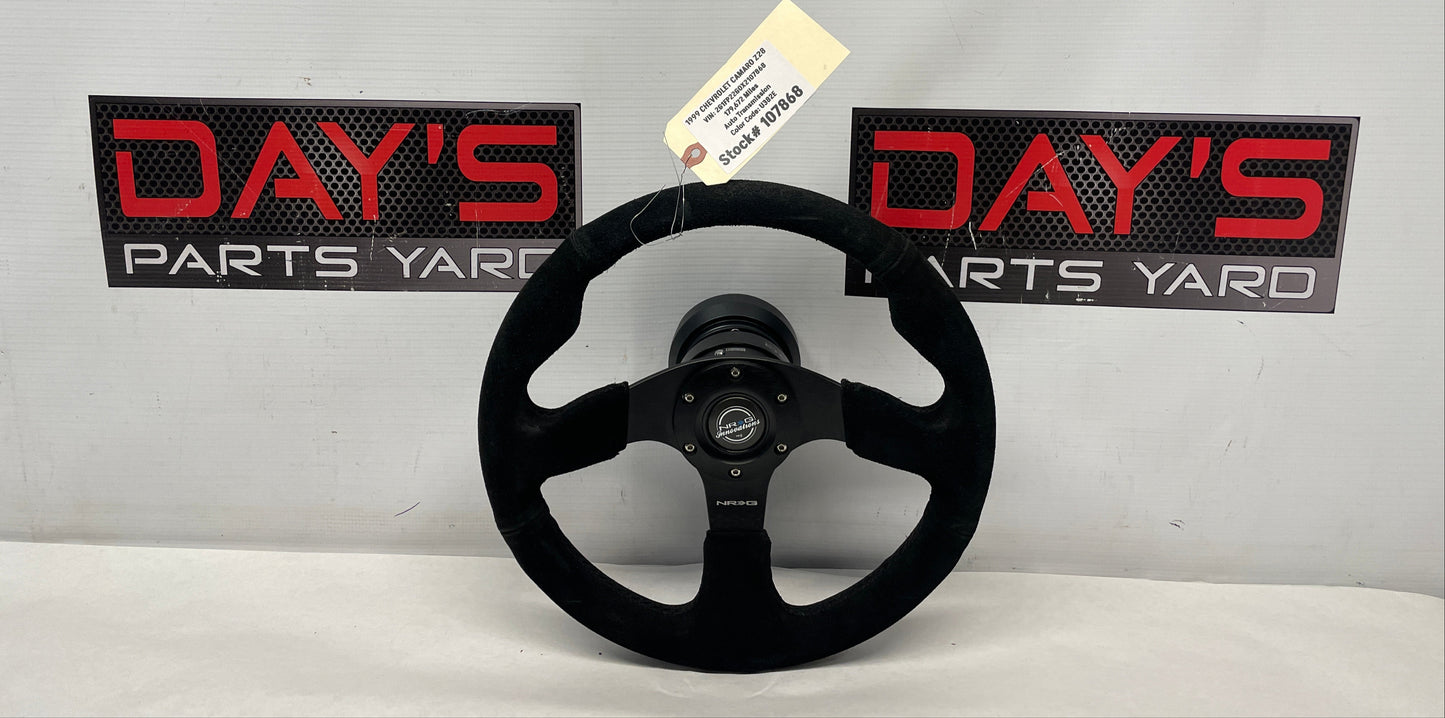 1999 Chevy Camaro Z28 NRG Innovations Race Series Steering Wheel Black Suede