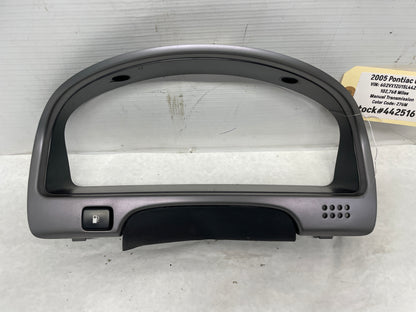 2005 Pontiac GTO Speedometer Gauge Cluster Bezel Trim Panel OEM - Day's Parts Yard