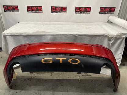 2006 Pontiac GTO Rear Bumper Cover w/ Lower Insert Valance Diffuser Panel OEM