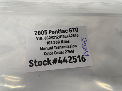 2005 Pontiac GTO Wheel Center Caps OEM - Day's Parts Yard