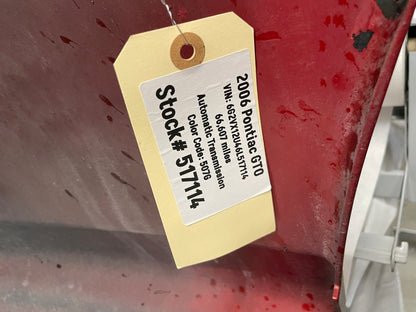 2006 Pontiac GTO Rear Bumper Cover w/ Lower Insert Valance Diffuser Panel OEM